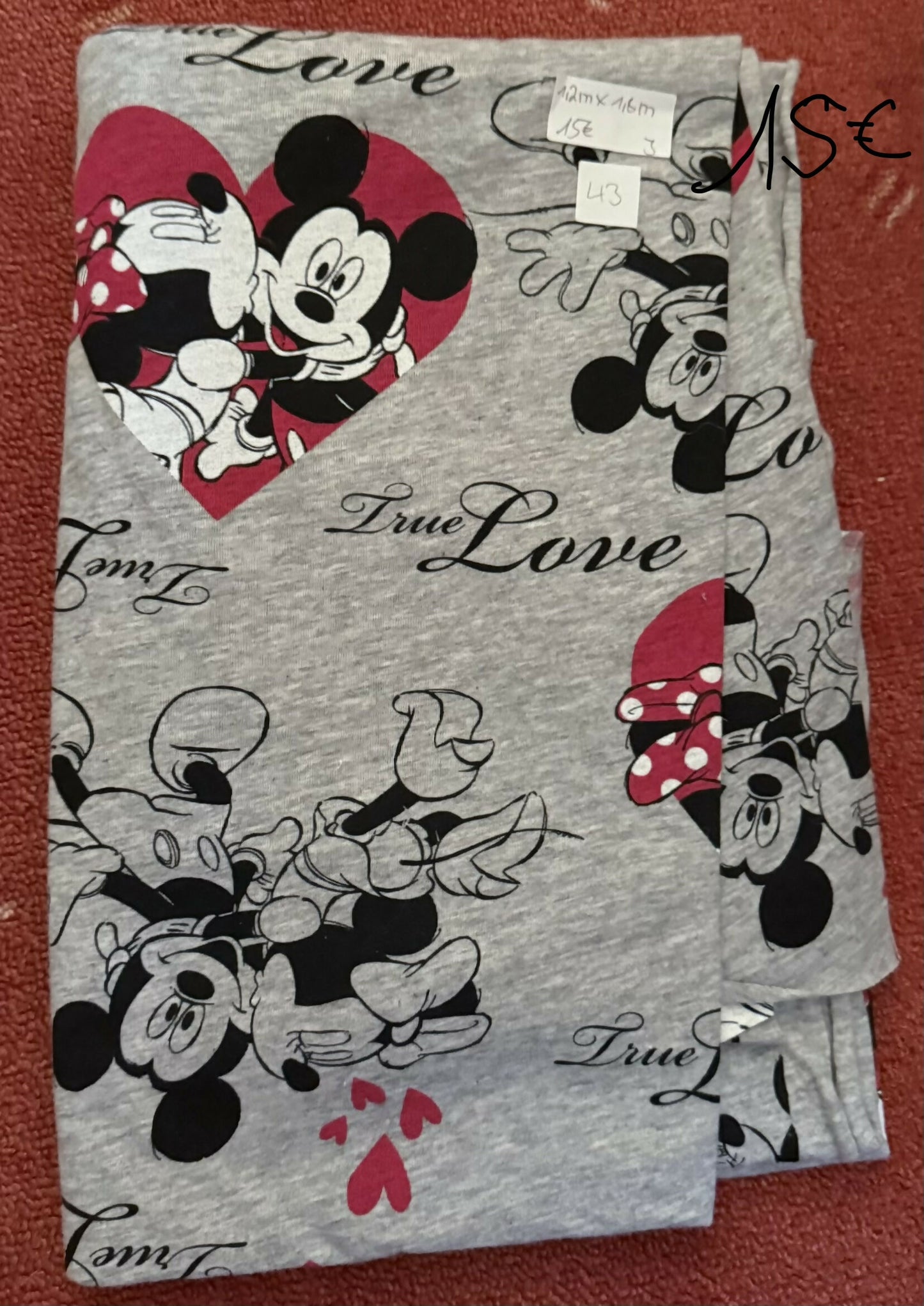 Mickey Maus Jersey 1,2 x 1,6m