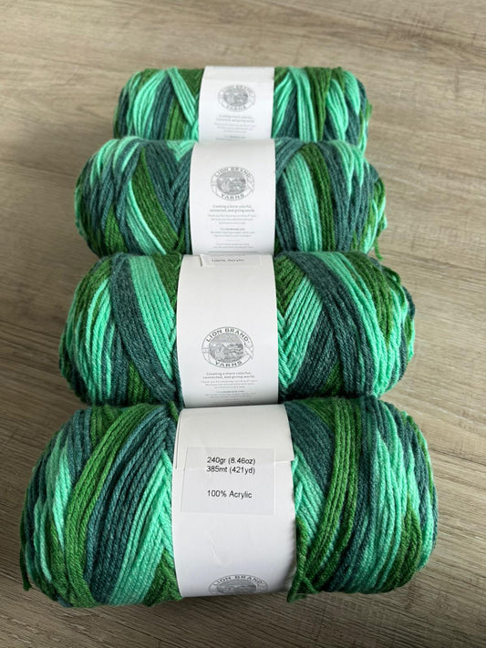 4x Lion Brand Yarn - Verkäuferin Jasmin