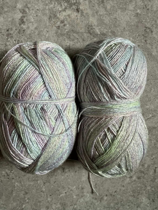 2x Glitzer Garn- Verkäuferin Melina