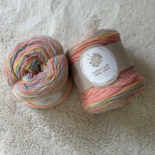 2x Cotton Soft Cake Yarn - Verkäuferin Miriam
